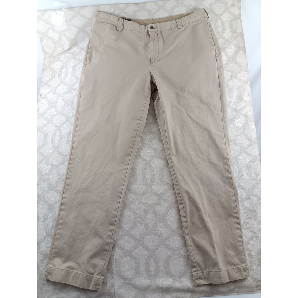 Polo Ralph Lauren Mens Khaki‎ Flat Front Chino Pants Size 40x32